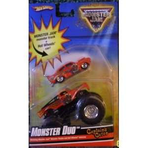  HOT WHEELS MONSTER DUO CAPTAINS CURSE: Toys & Games