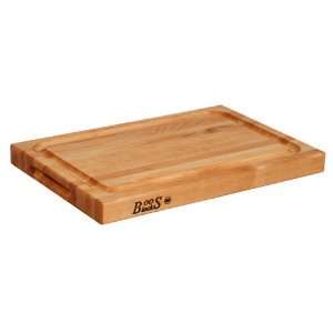  John Boos BBQBD 6 1 1/2 Thick Reversible Grooved Maple 