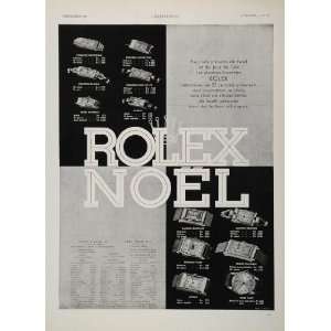  1935 French Ad Rolex Noel Wristwatches Viceroy Tank 