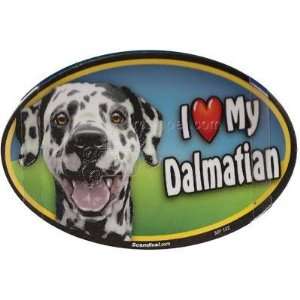 Dog Breed Image Magnet Oval Dalmatian