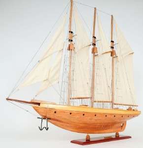 Atlantic Yacht Wooden Topsail Schooner 38 Model 3 Masted Gaff Rigged 