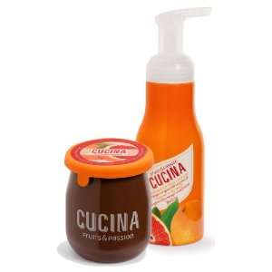 Cucina Foaming Hand Soap and Candle Duo   Orange Sanguinelli & Fennel