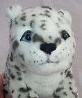 2008 Planet Toys Earth Plush White Snow Leopard Cub Baby Blue Eyes BBC 