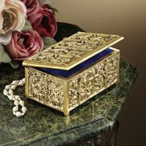   French Style Solid Brass Male Jewelry Treasure Box: Home & Kitchen