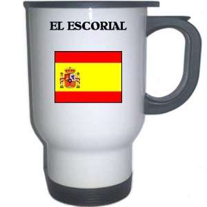  Spain (Espana)   EL ESCORIAL White Stainless Steel Mug 