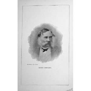  Henry Barraud Sportsman Antique Portrait 1897