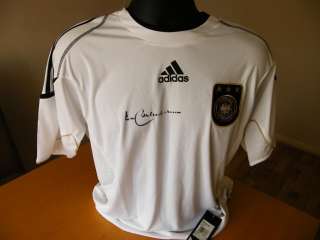 FRANZ BECKENBAUER RARE HAND SIGNED GERMANY SHIRT BRAND NEW WITH TAGS 