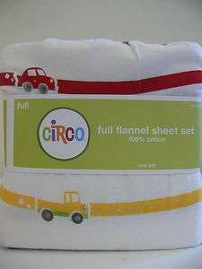 Brand New Circo Transportation Flannel Sheet Set Full Boys 