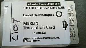 LUCENT MERLIN TRANSLATION CARD 2 MB 10A4 TRANS PM23047 QTY  