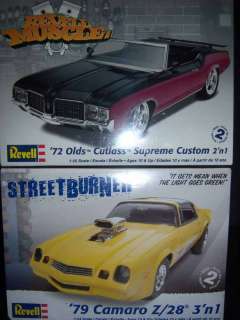 MODEL CAR Chevy CAMARO 1:24 72 79 Revell STREET Burner MUSCLE 2 pc 