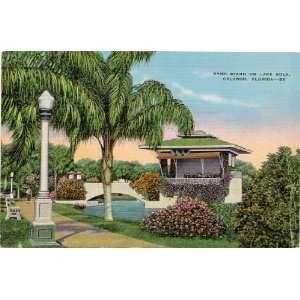   Postcard Band Stand on Lake Eola Orlando Florida 