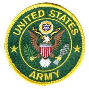  US ARMY Military LARGE Veteran Vet Round Biker Patch 