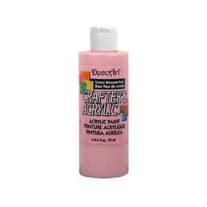   Crafters Acrylic Paint 4oz Cherry Blossom Pink: Office Products