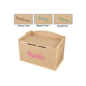  Ultimate Personalizable Toy Box   Natural