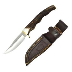  Muela 7A, 7.5 Inch Fixed Blade Bowie Knife, Grooved Stag 
