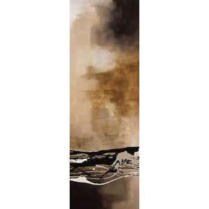 Laurie Maitland: 12W by 36H : Tobacco & Chocolate III CANVAS Edge #4 