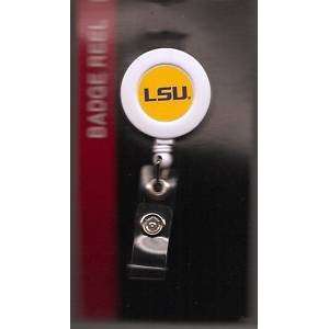 LSU Retractable Ticket Badge Holder: Office Products