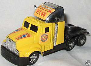 Toy   Yellow Orange SEMI Truck  