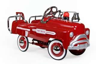 Red Tow Truck Classic Pedal Car Free Shipping Retro NEW  