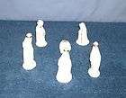   Nativity Bisque Bone China Rare Nativity Set Townspeople Warranty USA