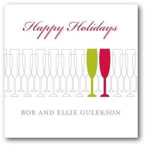  Personalized Holiday Gift Tag Stickers   Stylish Stemware 