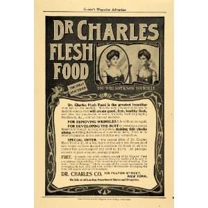   Co. Flesh Food Beautifier Products   Original Print Ad: Home & Kitchen