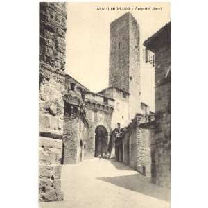   Vintage Postcard Arco dei Becci San Gimignano Italy 