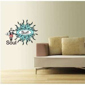  Soul Surf Surfing Wall Decal 25 x 19 