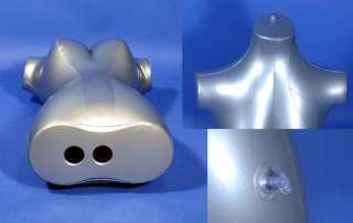 Silver Female Inflatable Torso Form Mannequin HR 096F  