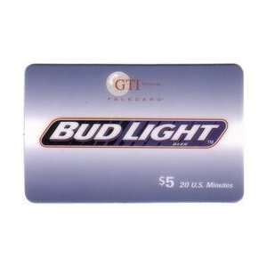   Bud Light Beer Logo On Light Blue Card SAMPLE: Everything Else