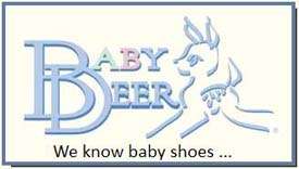 Baby Deer Girls White Sandal w/ Zebra Design & Bow 5  