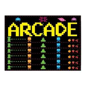  80s Arcade Sign 8in. x 22in. Pkg/6 Toys & Games