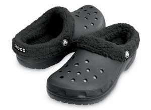 NWT Crocs Mammoth Womens Winter Lined Shoe   Black 7  