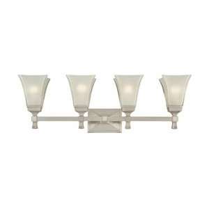   4LT 400w (9H x 31W) Vanity Light in Satin Nickel Home & Garden