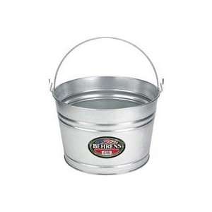  3 PACK GALVANIZED STEEL UTILITY PAIL, Color: STEEL; Size 