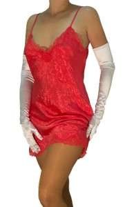   SATIN SHINY LACE NIGHTGOWN *PINK* ROBE TEDDY BABYDOLL *S*  