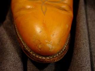 Mens Tony Lama Cowboy Boots Caramel Tan Color, 10 ½ D  