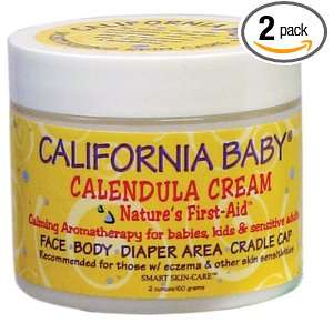  California Baby Calendula Cream, 2 oz (Pack of 2) Health 