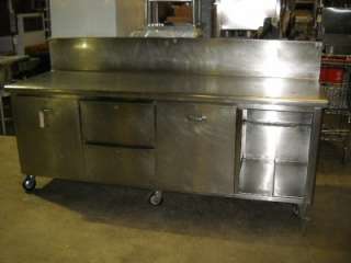 94 x 30 Stainless Steel Bakers Cabinet with Slide Out Ingrediant 