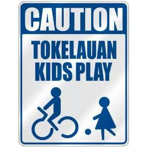   CAUTION TOKELAUAN KIDS PLAY  PARKING SIGN TOKELAU: Home Improvement