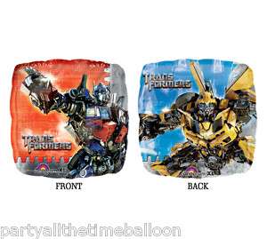 18 TRANSFORMERS square NEW PARTY BALLOONS SET OF 2  