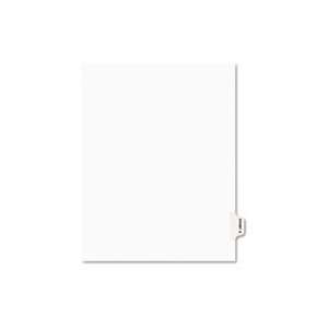   Side Tab Dividers, Exhibit S, Letter, White, 25/Pack
