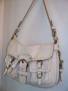   BAG~ OFF WHITE GARCIA LEATHER #12654~HARD TO FIND~VERY NICE  