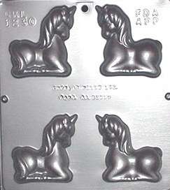 NEW 4Cav UNICORN Assembly Chocolate Candy Plaster Mold  