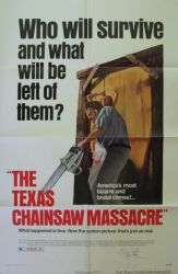 Texas Chainsaw Massacre   ORIG MOVIE POSTER US 1SH 1974  