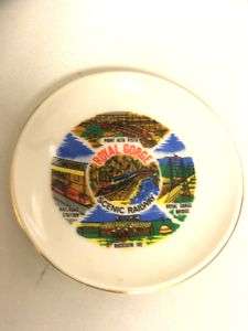 MINIATURE COLLECTIBLE PLATE ROYAL GORGE RR COLORADO  