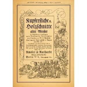  1913 Ad Umsler Ruthardt Berlin Germany Medieval Minstrels 