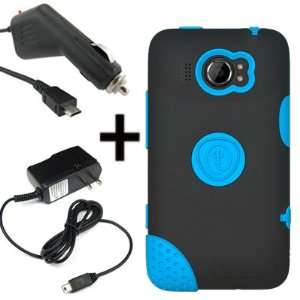   AT&T HTC Titan II + Car + Home Charger Blue: Cell Phones & Accessories