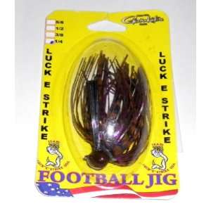  Lucky Strike Football Jig 1/4oz Peanut Butter Jelly Md 