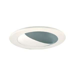  Recessed Light, Adjustable Wall Washer With Baffle, All White Finish